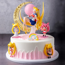 Sailor Moon moon light birthday cake model simulation 2020 new net red fake cake sample t173