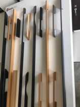 Custom wardrobe overlong handle through body handle short handle large handle aluminum alloy cabinet door handle gold and silver black