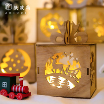 High-end DIY Christmas Hollow Ping An Fruit Box Night Apple Gift Box Decoration Creative Small Gift Candy Box