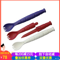 American KA-BAR Kabbah Spoon Knife 2 Dining Spoon Plastic Steel Tactical Practice Outdoor Blade Fighting Practice