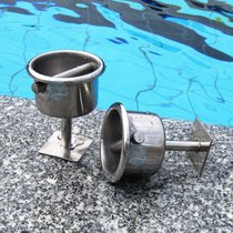 Swimming pool equipment lane line embedded parts Competition waterline base cup hook 304 stainless steel lane line seat