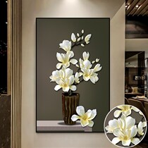 Diamond Painting Jade Orchid Bottle Vertical version Xuanguan Living room full drill and stick drill Cross embroidered diamond embroidered 2019 new brick and stone painting