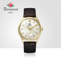 Rosemont Swiss Watch Trend Fashion Big Dial Watch Waterproof Leather Couple Watch Men Watch