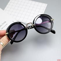 Children 4 Models Walk Show 5 Glasses Fashion 6 Metal 7 Round Frame 7 Mime Mirror 3-9 Year Old Boy Girl Sunglasses Tide