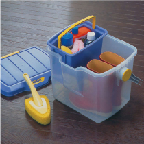 Japan IRIS Alice bucket storage box Car wash fishing portable load-bearing multi-functional transparent storage stool with cover