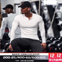 Muscle Captain sports long sleeve fitness clothing male brothers spring autumn bottoming shirt running training tights