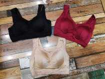 2018 autumn Ai Shang wear 1699 brushed health without steel ring sleep bra gathers yoga fitness comfortable underwear