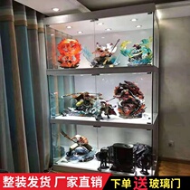  Custom home animation collection cabinet Gundam hand-made display cabinet Lego display cabinet glass display cabinet statue model cabinet