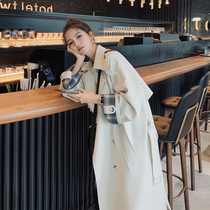 Windbreaker womens mid-length 2021 autumn Korean version of the new British style this years popular hanging temperament spring and autumn jacket