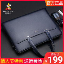 Scarecrow large capacity simple mens bag bag bag bag mens bag bag briefcase male business