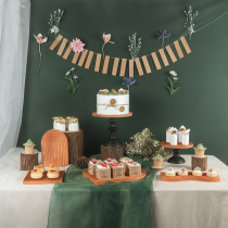 Eurostyle Woody Senteo Dessert Table Show Shelves WEDDING PENDULUM TABLE CAKE RACK LOWER AFTERNOON TEA REFRESHMENT TRAYS