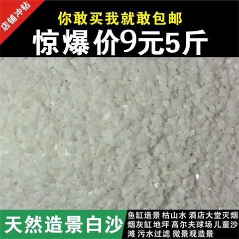 Pure white quartz sand White fine sand landscape sand table White sand hotel trash can ashtray sand