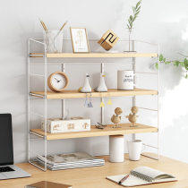 Desktop Double Shelf Simple Computer Desk Upper Multilayer Shelving Student Writing Desk Small Containing Finishing Shelf