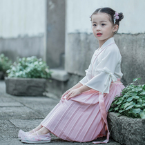 Can ask Hanfu girl 12-15 years old 3 autumn dress 2021 spring and autumn childrens costume childrens costume Super fairy Tang suit Chinese style