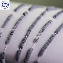 Pure Color Series France Import LM Youth Grey Macaron Bright Pieces Method Embroidered Material Nail Pearl Clothing Accessories