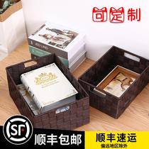 Box classroom object box multi-functional student compilation and finishing textbook storage weaving student book box function box food storage