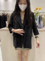 F THREE summer loose seven half sleeve suit female 2021 New Korean version Joker design sense coat tide 1921