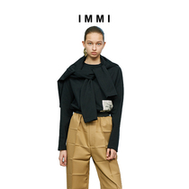 (Designer brand IMMI) Star with the same two-piece printed black and white sweater 191SW003Y