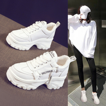 European station Tide brand old father shoes women 2021 spring new Korean version of net red Super Fire ins Leisure Sports small white shoes