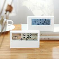 LCD student bedclock creative digital clock multifunctional meteorological electronic alarm clock with temperature and humidity