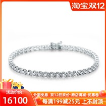 18K gold diamond bracelet explicit drill shaper section full zuan shou lian female 3 5 karat diamond bracelet bracelet full Diamond