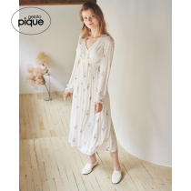 gelato pique22 spring new womens nightdress floral print V-neck high-rise dress PWCO221216