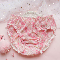 Tea Small Pep Lace Pants Women Bread Pants Cute Fat Times Comfort Underwear Printed Sweet and Japanese Teenage Underwear