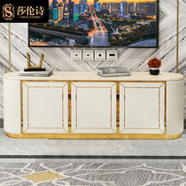 TV cabinet modern simple wood TV cabinet tea table combination wall cabinet light luxury economic furniture combination set
