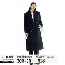 VAPOURBLUE original design black sheep plush plush male and female winter oversize long jacket