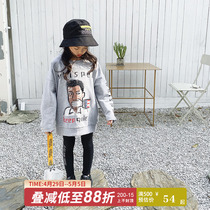 Princess Norno girls clothing 2022 spring summer childrens new blouses Han version loose casual 100 hitch-style spring clothing