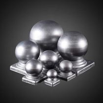 Railing wrought iron fence accessories Outdoor round ball decorative cover square pipe bed guardrail Large iron ball stair cap round head
