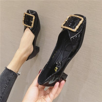 European and American fashion wild shoes surest shoes female L non-slip soft square wear in her work shoes