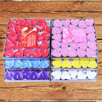 Color peach heart small candle 2 hours smokeless swing word 520 Valentines Day wedding proposal confession heart-shaped tea wax