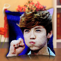 Custom photo embroidered cross embroidered pillow embroidery yourself 2022 new couple set to be pillow headgear living-room sofa