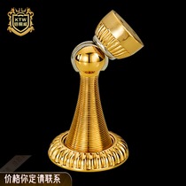 Armored copper Wei European pure copper door suction antique wall suction indoor door toilet floor suction full copper suction door device