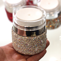 Diamond high-grade vacuum cream bottle cosmetics bottle travel portable press type powder foundation cream bottle