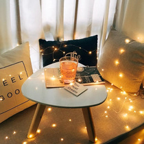 ins Net red room layout female LED star decorative battery light small color lamp with mini button copper wire copper wire lamp