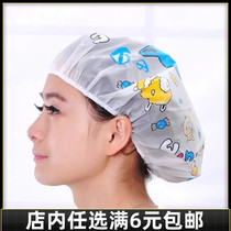 Full 6 Yuan thickened waterproof adjustable printed lace lace flower side bath cap eco-friendly bath cap hair protection hat bath cap