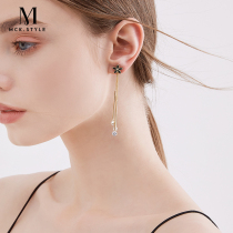 High level sensual clamp method without earning-hole female temperamental sensual sensual sensual pendant earrings with long flowing sufake earrings