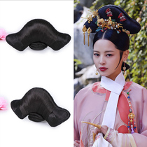 Qing Dynasty ancient costume wig film and television such as Yi Chuans same flag head Zhou Xun Queens concubine concubine modeling wig hair bun