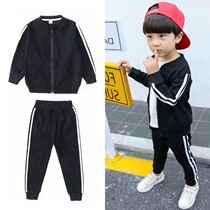  Childrens suit Spring and Autumn childrens clothing sports and leisure baby jacket pants spring little boy 2021 clothes