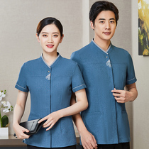 Hotel Cleaning Workwear Short Sleeve Summer Clothing Women Property Floor Guest House Guest House Keeper Auntie PA Uniform Suit