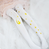 Japanese large size womens big brother pantyhose extended white stockings Male long sexy ladyboy cos supplies cd cross-dressing