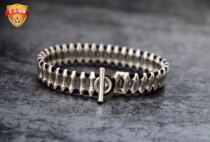 Spot U.S. William Henry BR19 Tsunami Lightweight Edition Handmade Sterling Silver Bracelet Silver Bracelet