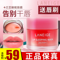 Korea Laneige lip mask 20g lighten lip lines exfoliate moisten lip moisturizing Moisturizing hydration Womens night lip repair