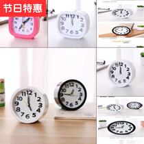 Portable x portable mini mens and womens clock small table desktop electronic clock ornaments about creative bedside student alarm clock