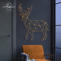 Nordic style living room bedroom wall decorations childrens room creative animal wrought iron three-dimensional wall wall hanging