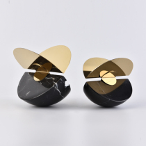 Nordic simple metal marble Modern home soft decoration model room Hotel study entrance display ornaments