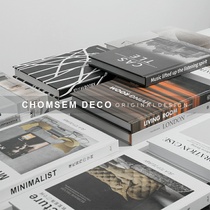 Model room soft decoration Foreign language English simulation bookcase photo props Book fake study magazine bookshelf decoration