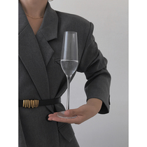 ACUP River right black metal pair buckle belt